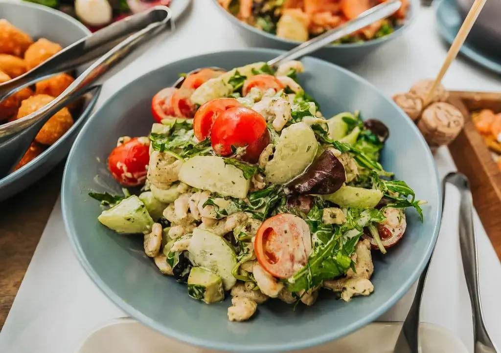 Frisse Salade met Taugé en Komkommer